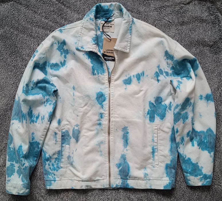 Męska kurtka tie dye bleach L