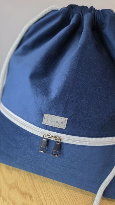 Workoplecak welurowy