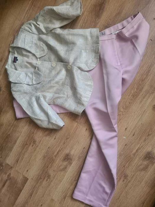 komplet spodnie+żakiet 44