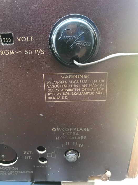 LUXOR RADIO Diplomat TYP 399 W