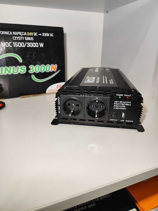 Przetwornica 24>230V Sinus 3000 VOLT 1500/3000W EM-AUDIO WYPRZEDAŻ!