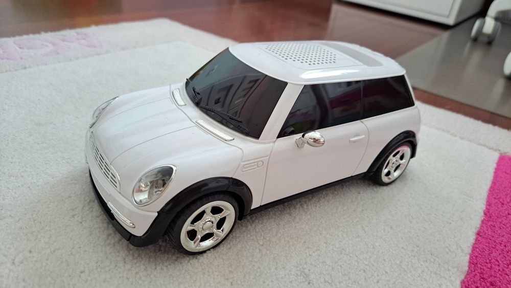 Mini Cooper Branco Speaker/Coluna - Como Novo