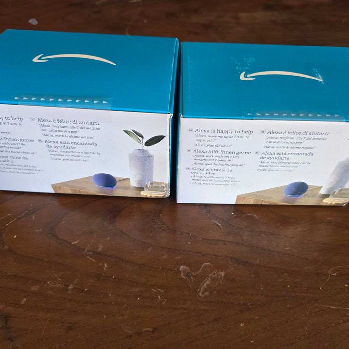 Amazon Echo Dot (5.ª Geração) Branco e azul – Alexa