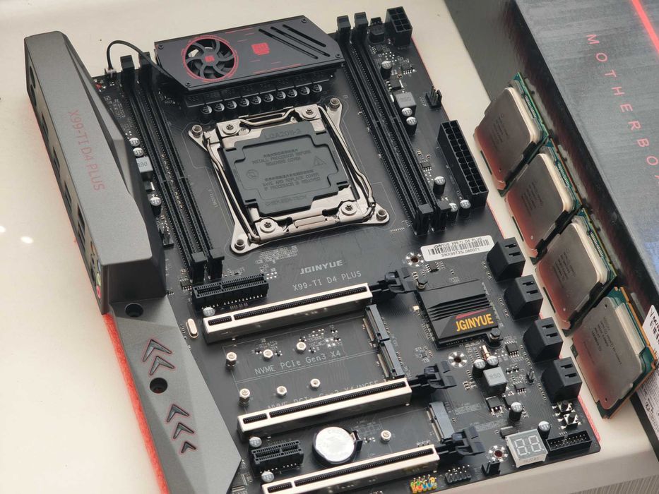 JGINYUE X99 Ti-D4 Plus + Xeon 2680v4 / 2690v4 / 2699v4 / 2696v3 / 2696v4 / сокет 2011-3