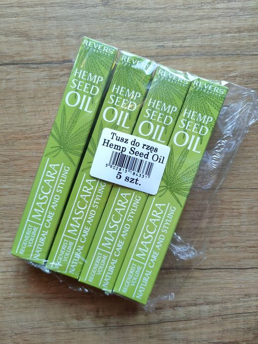 Tusz do rzęs czarny z olejem konopnym