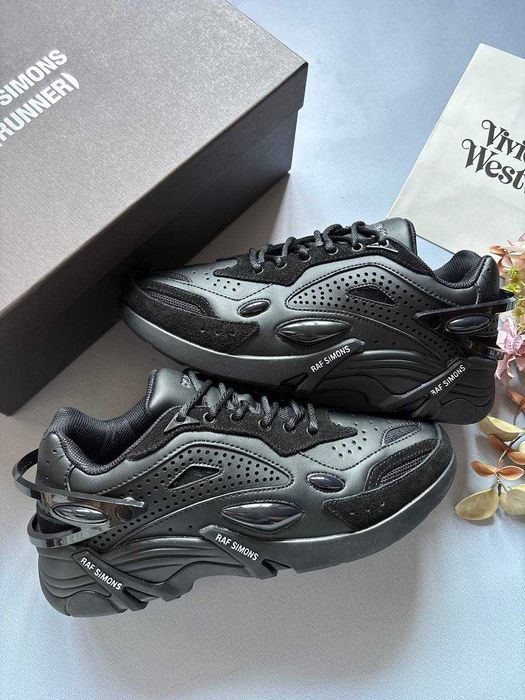 Raf Simons Cylon-21 черные мужские кроссовки черные оригинал зима деми