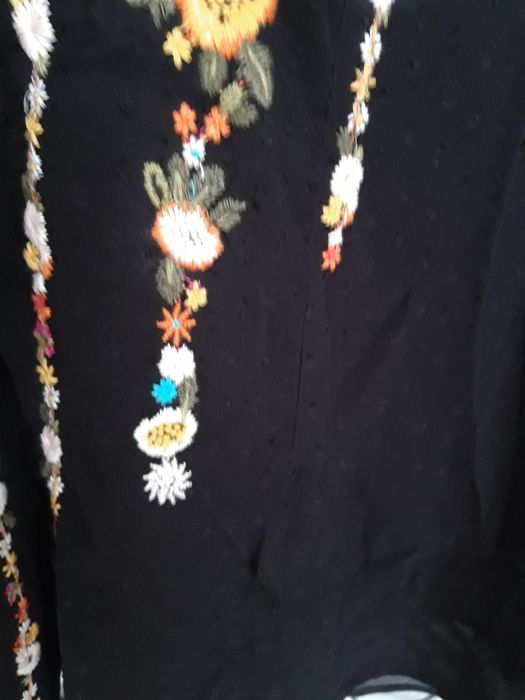 Bluzka zara folk, haftowana