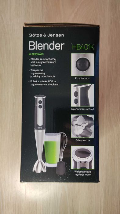 Blender GÖTZE & JENSEN HB401K | 800W | ZESTAW | NOWY