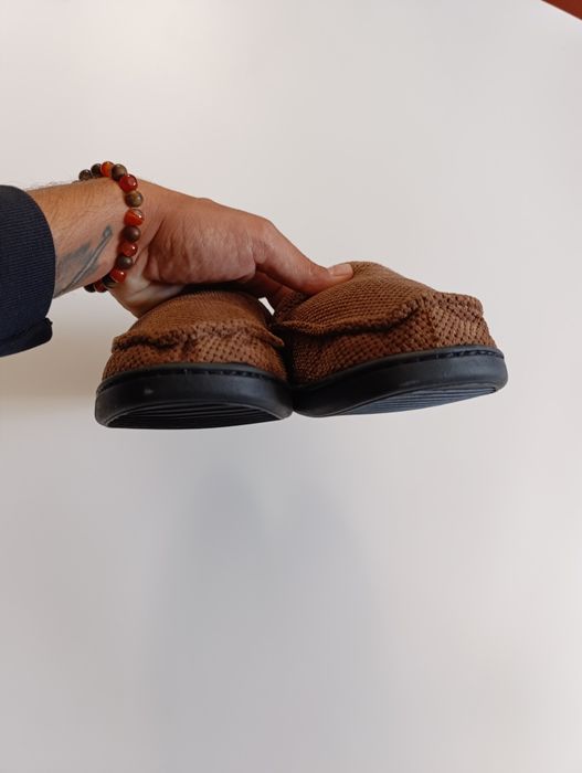 Чоловічі Теплі домашні макасини капці на хутрі 41-42 розмір, unisex