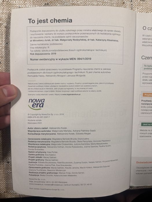 To jest chemia 1 podręcznik
