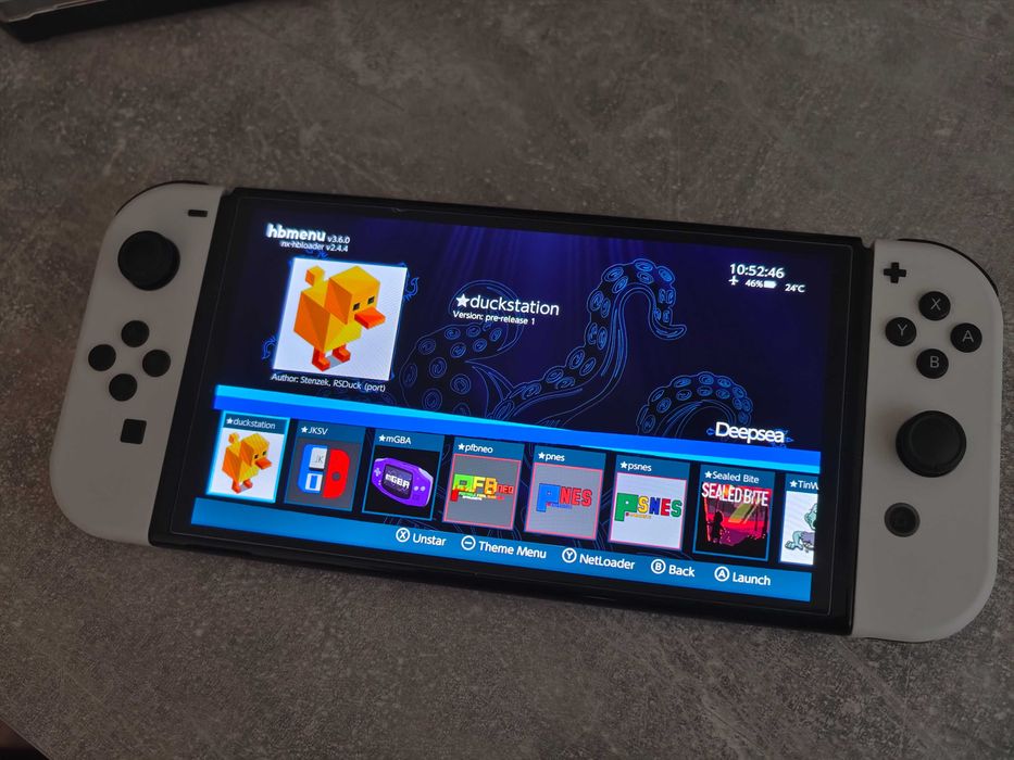 Nintendo Switch OLED CFW Atmosphere Deepsea Mod Cały Zestaw