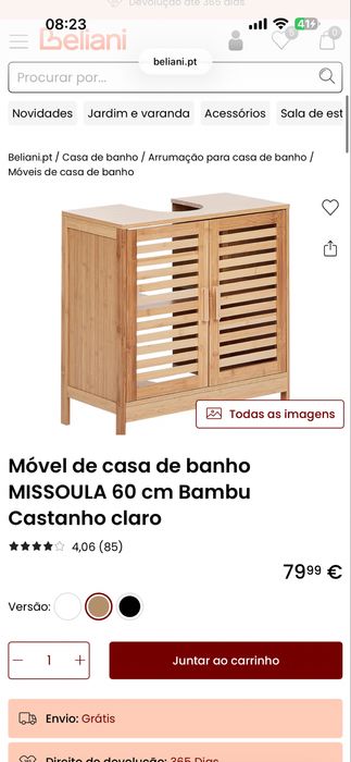 Movel WC Beliani