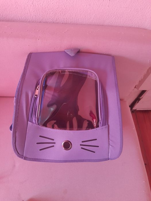 Mochila para transporte de gatos