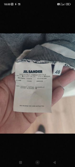 Wysokiej jakości męski t-shirt jil Sander