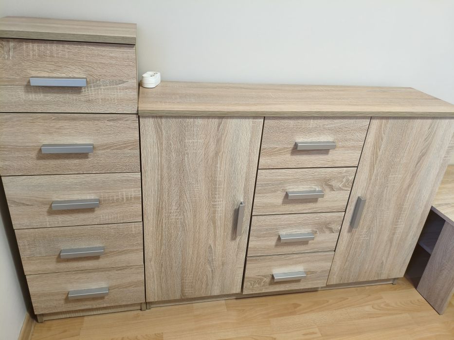 Zestaw dwóch komód + stolik