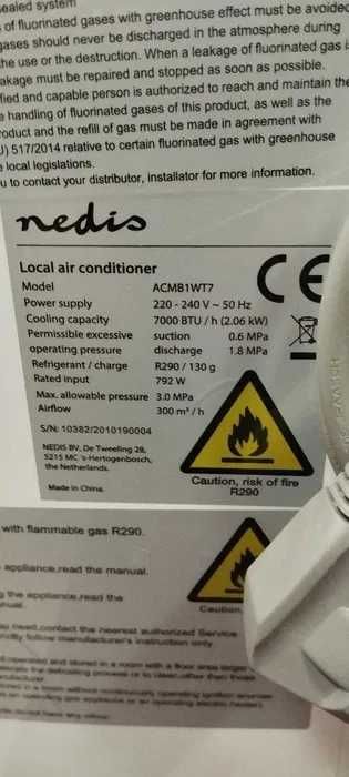 Ar Condicionado Portátil Nedis