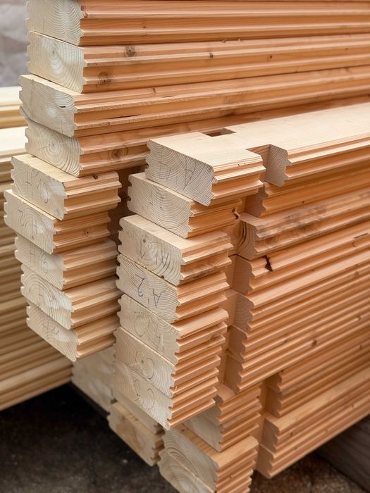 BAL drewniany PROSTOKĄTNY na DOM 60x150 mm Bale Drewniane na DOMEK