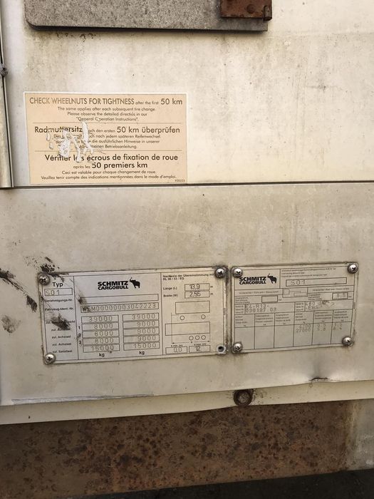 Продам причіп Schmitz S01