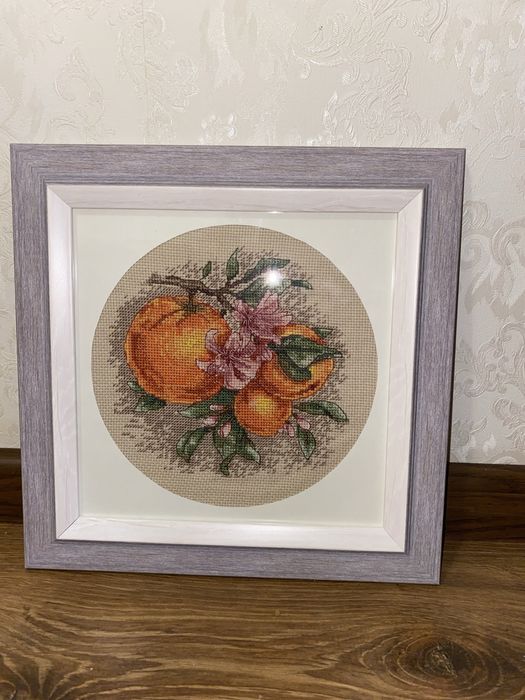 Вишита картина картина вишита хрестиком апельсини