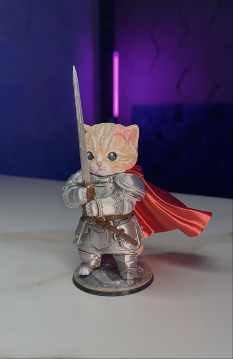 Котик-лицар/Knight cat + бонус для військових