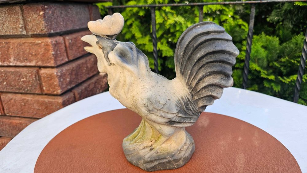 Ceramiczna figura kogut,vintage lat 70,wys.23,5 cm.