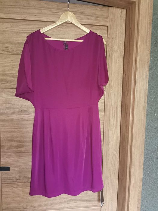 Sukienka AGGI, model Santi, rozmiar 40, ciemna fuksja