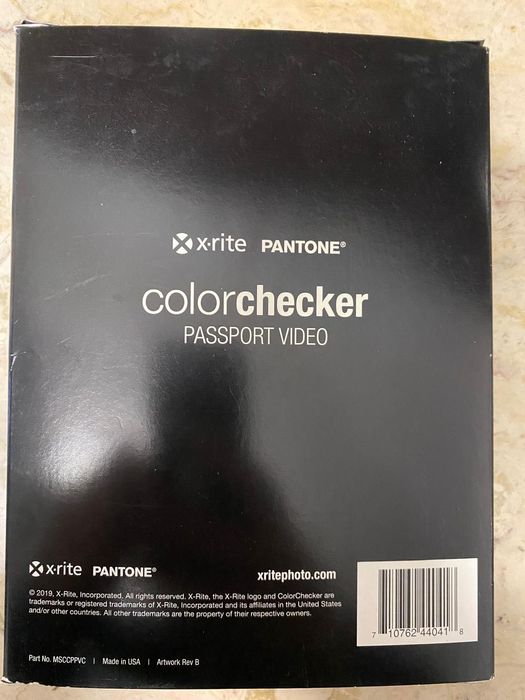 colorchecker passport video
