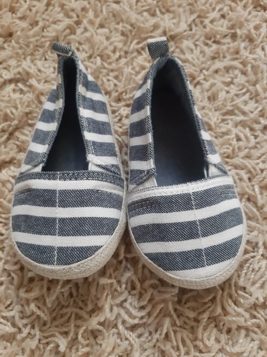 Zestaw Buty buciki H&M, trampki, espadryle 18/19 niebieskie