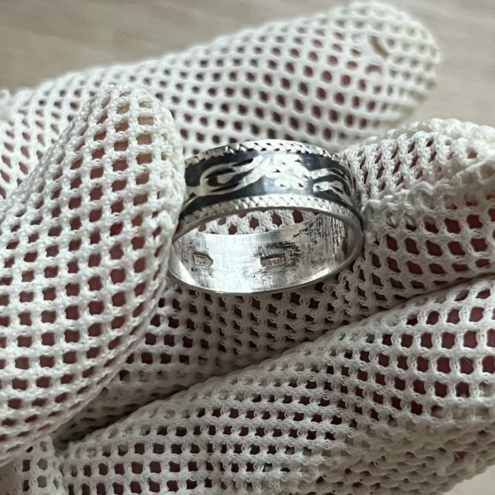 Серебряное винтажное кольцо 875-й пробы СССР