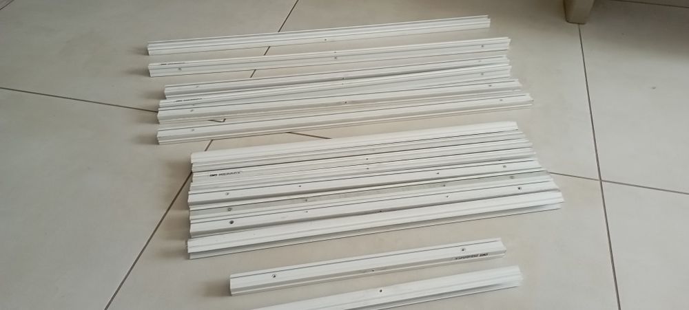 Profile aluminiowe / Ramki do rolet plisowanych 16 sztuk