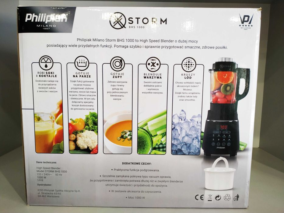Blender Philipiak Storm BHS-1000 NOWY