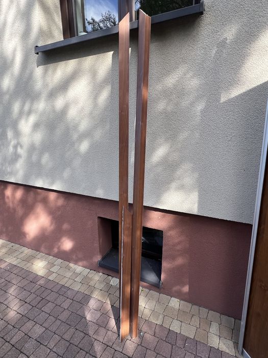 Drzwi składane mdf  w aluminiowej ramie – komplet