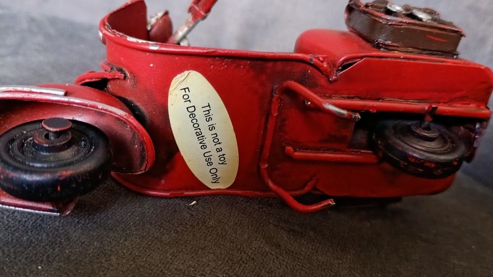 Skuter metalowy ozdoba na półkę