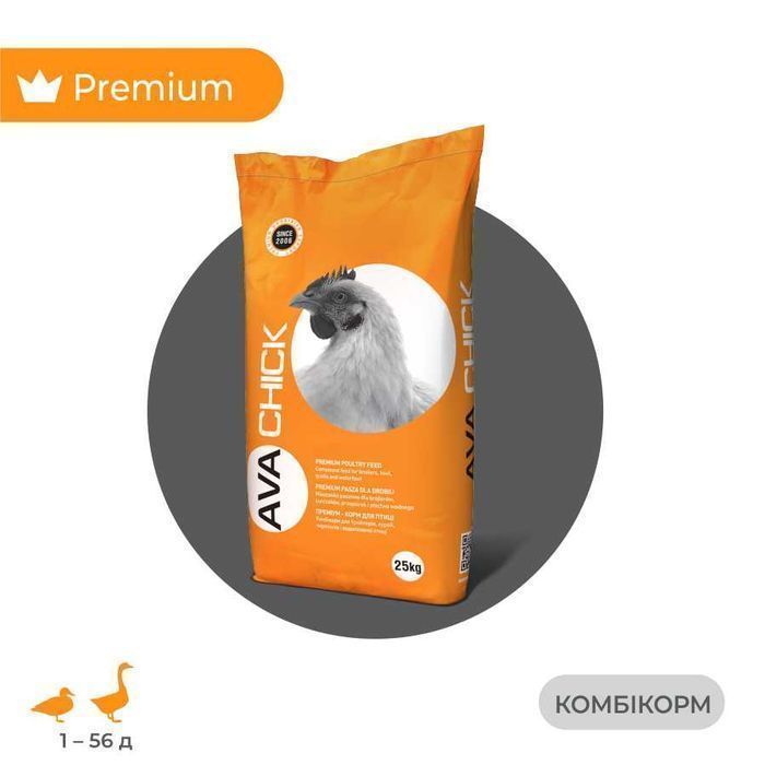 Комбікорм для качок та гусей стартовий AVA CHICK BHS 25 кг