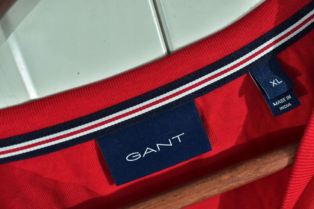 Gant Męska Koszulka Z Dużym Logo Premium Xl