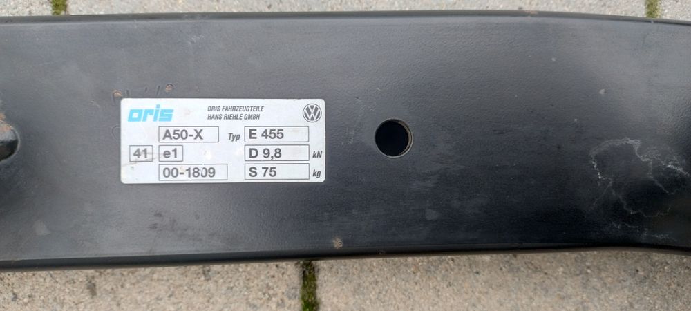 Hak holowniczy wypinany VW Golf 6 ORIS Oryginał