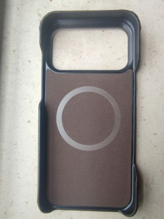iPhone 17 pro max capa em pele + 2 películas vidro