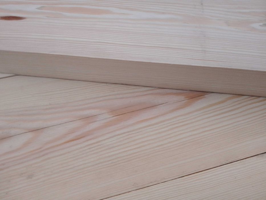 Gruby sosnowy blat 120x17x4 cm