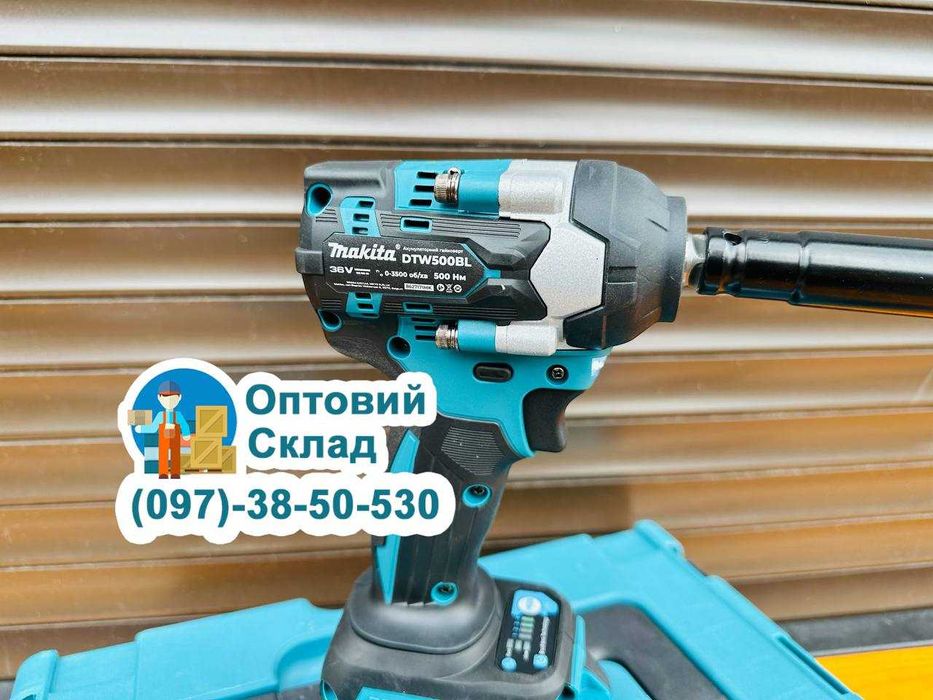 Гайкокрут Безщітковий Акумуляторний Makita DTW 500 BL Головка 1/2 36/6
