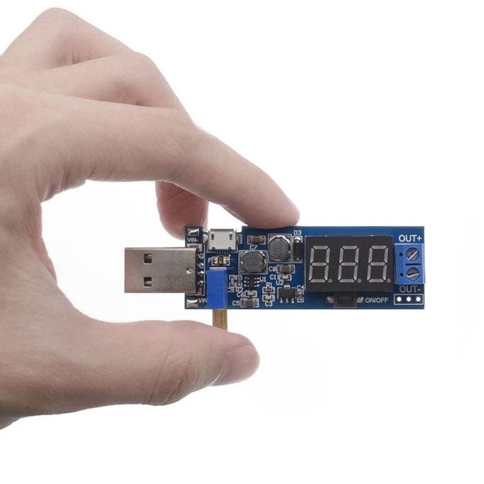 Повышающ,  пониж.преобразоователь USB модуль питания 1,2-24 В