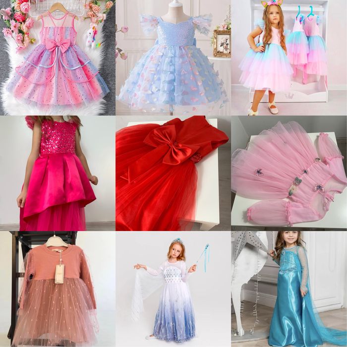 Сукня 98,104,110,116,122,128,134,140 ельзи пишна 2,3,4,5,6,7,8 років