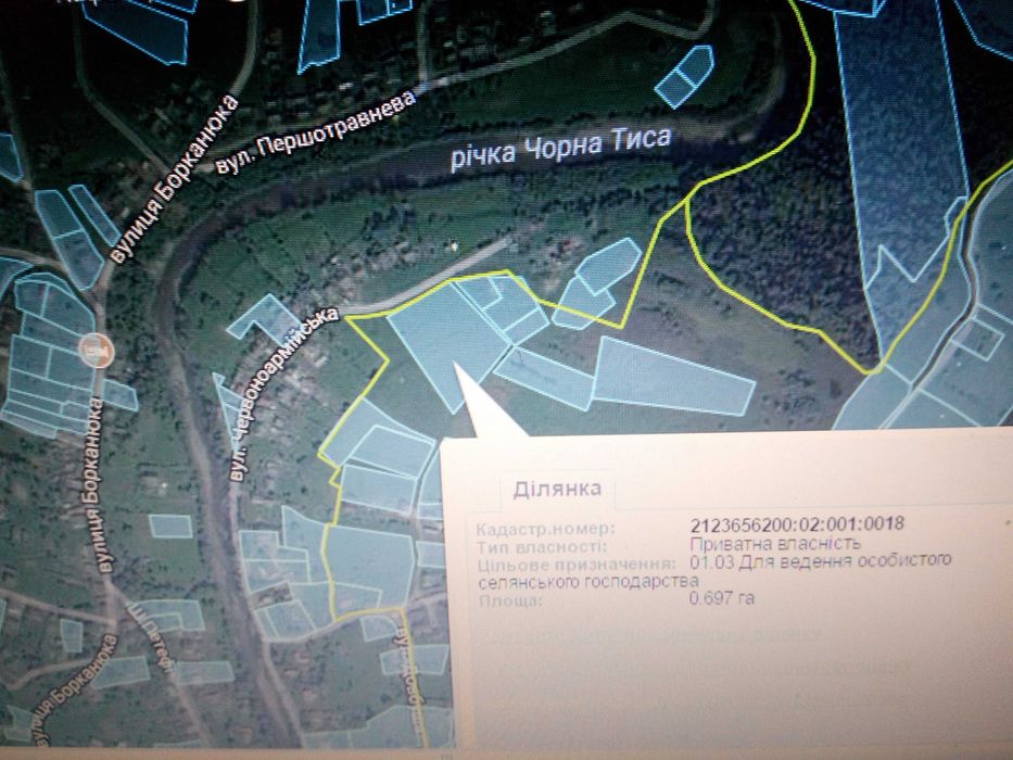 Земельна ділянка смт.Ясіня