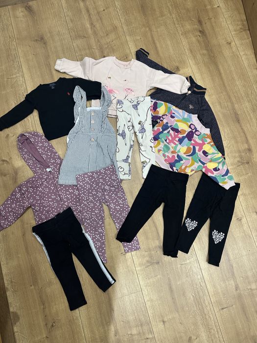 Sestaw paka rzeczy dla dziewczynki 98