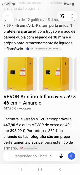 Cofre Armário 398€. Oportunidade