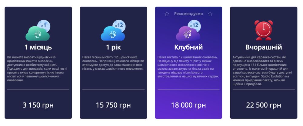 Оновлення та трейд-ін караоке систем Еволюшен