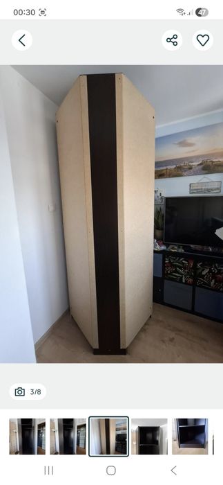 Ikea PAX 236x73x73 czarny brąz