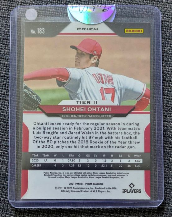 Panini Prizm Red/White/Blue Prizm Shohei Ohtani 2021