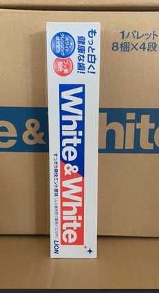 Японская зубная паста White & White (отбеливающая) с кальцием и фтором