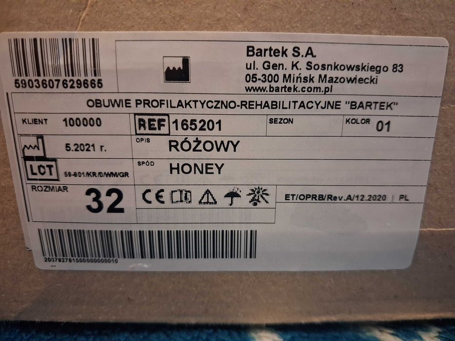 Sandały/kapcie profiaktyczne Bartek r. 32