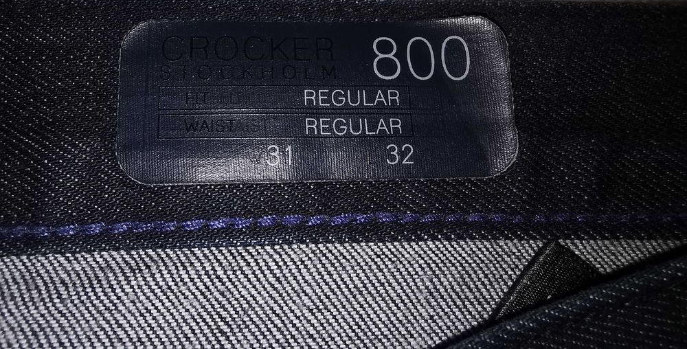 CROCKER STOCKHOLM - Męskie Spodnie Jeansowe FIT 31/32 s. bdb